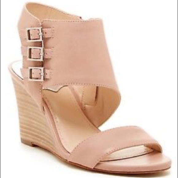 Vince Camuto Lyssia Buttersoft blush wedge sidezip - Picture 1 of 8